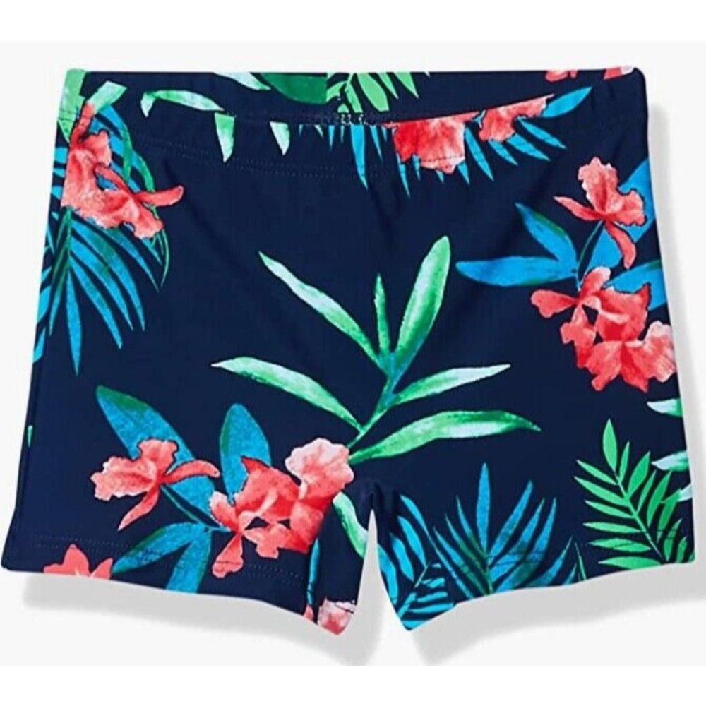 Kanu Surf Girls' Big Swimming Bottom UPF 50+"Boy Short Leonie Navy 14